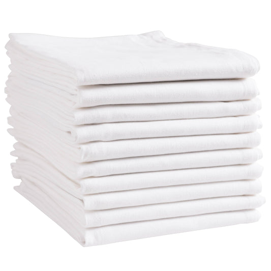 KAF Home Plain Weave White Kitchen Towels - Set of 10